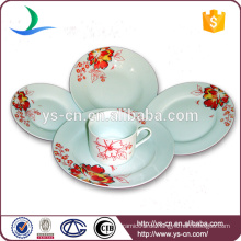 Elegante chinesische Platten Keramik Geschirr weiß